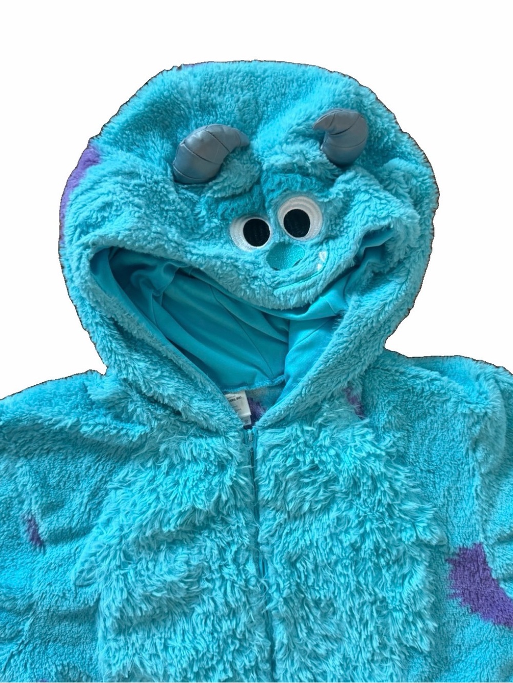Spirit Halloween Disney Monsters Inc Sulley Plush Costume Union Suit Adult‎ L/XL - Picture 5 of 7